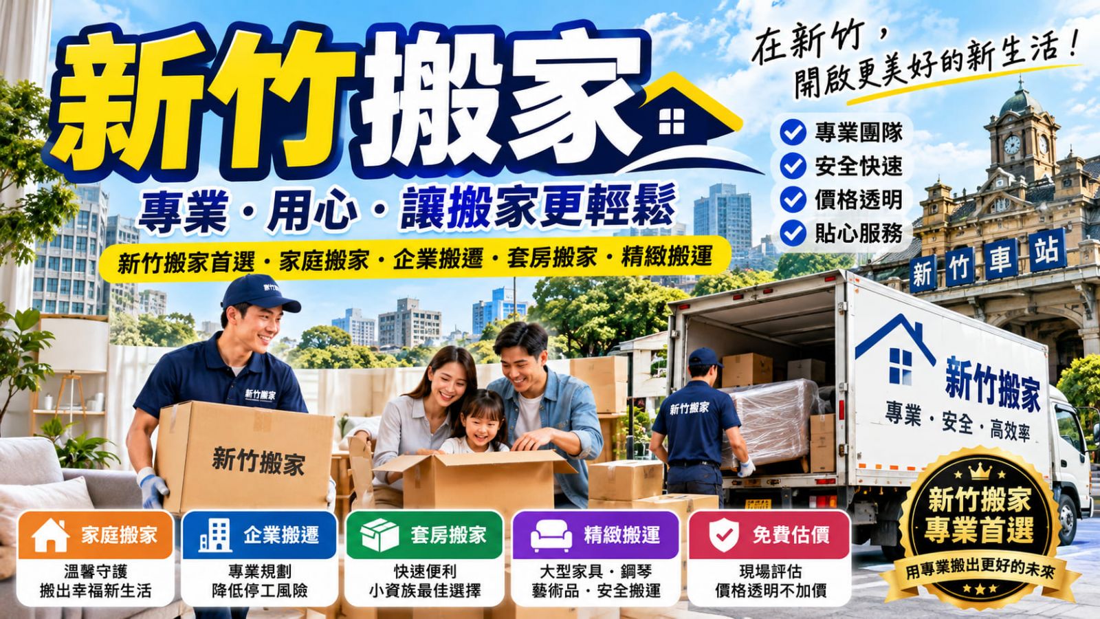 新竹搬家遇到問題怎麼辦？7 步驟排查流程、搬家費用與注意事項一次看